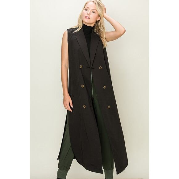 Boyfriend Vest-Black - Picture 2 of 5